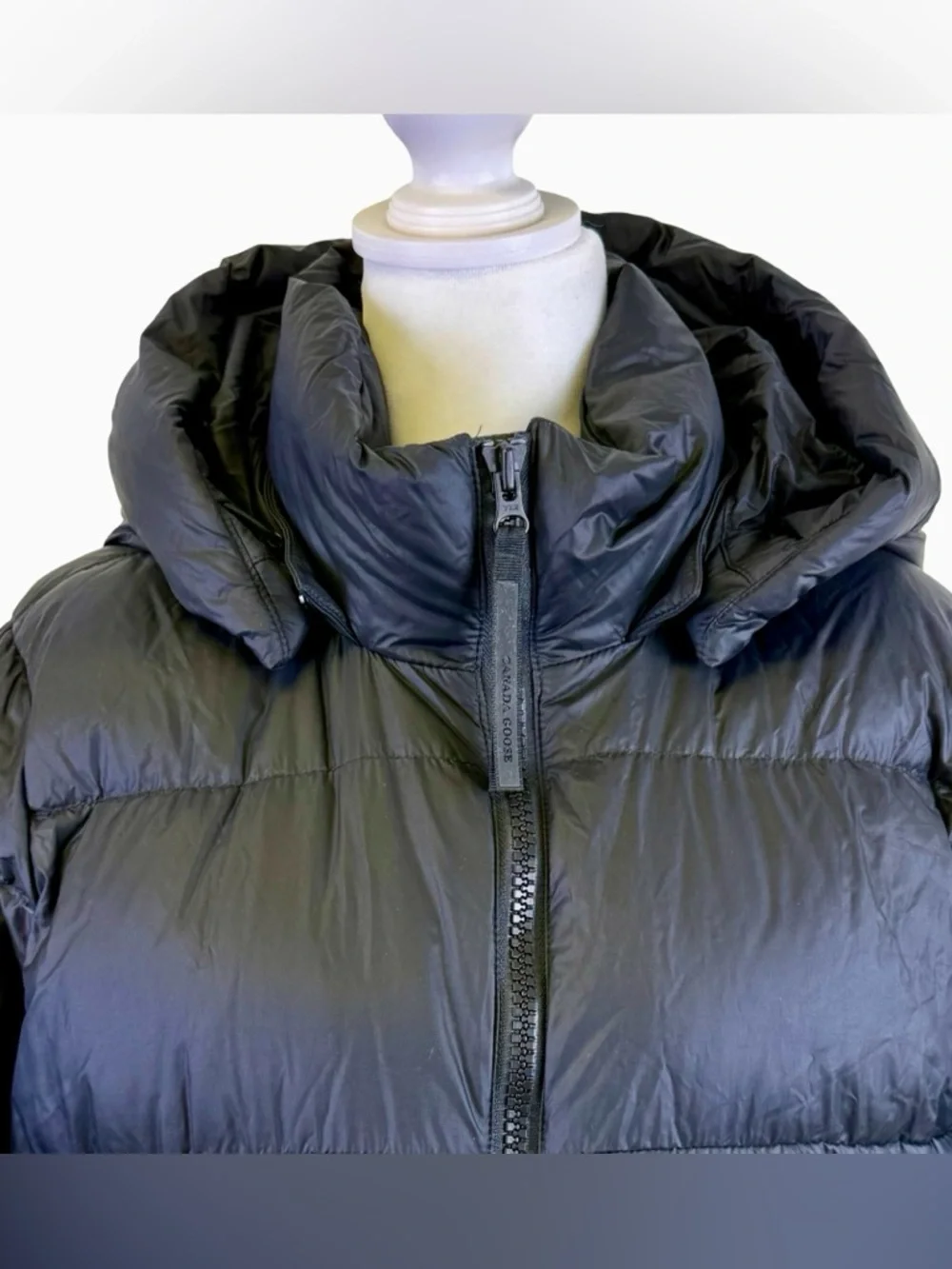 CANADA GOOSE MYSTIQUE EXTEA LONG BLACK PUFFER COAT - Picture 5 of 16